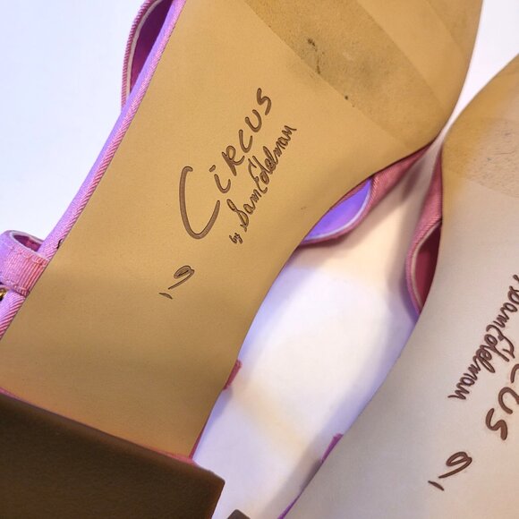 Circus by Same Edelman Lafayette Bow Pointed Toe Slingback Flats - Picture 10 of 11